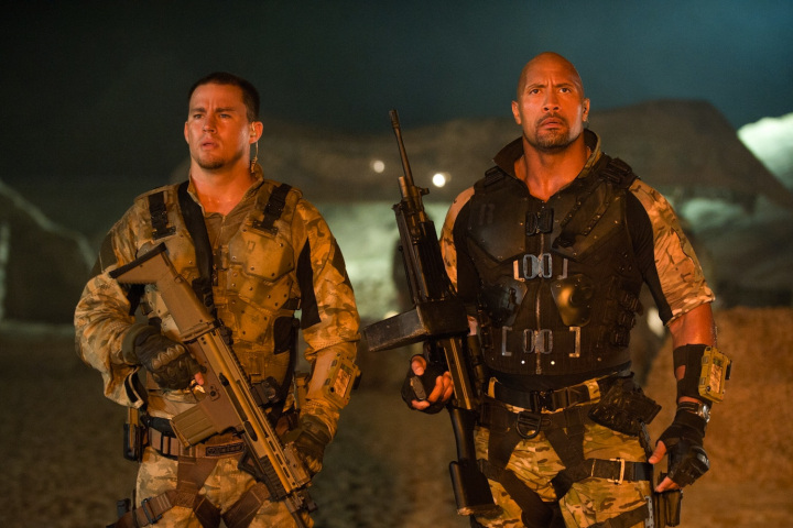 Channing Tatum and Dwayne Johnson in GI Joe: Retaliation