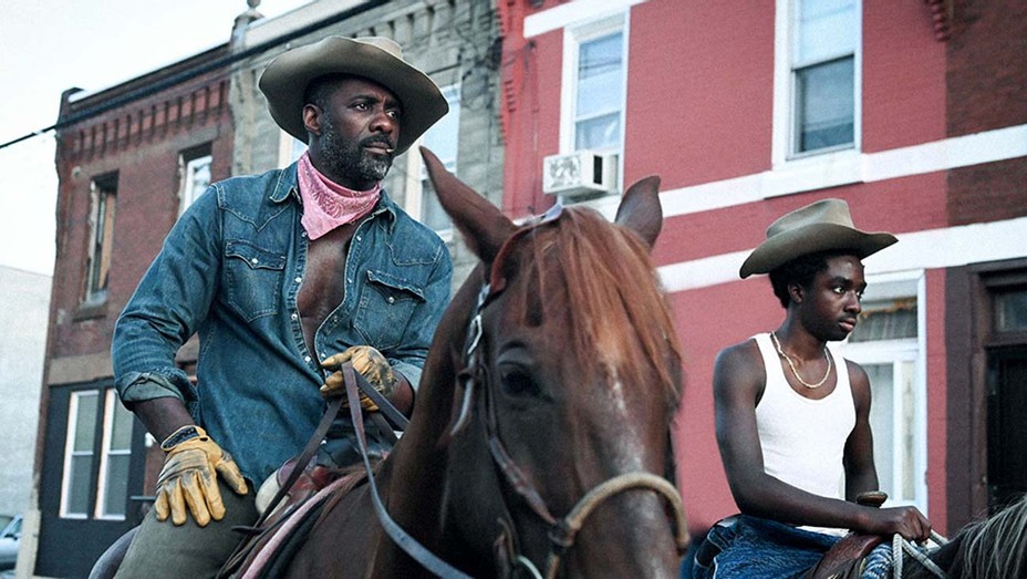 Idris Elba and Caleb McLaughlin in Concrette Cowboy