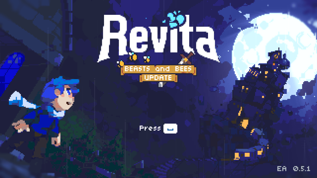 Revita title screen