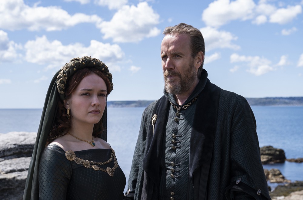 Olivia Cooke and Rhys Ifans in House of the Dragon