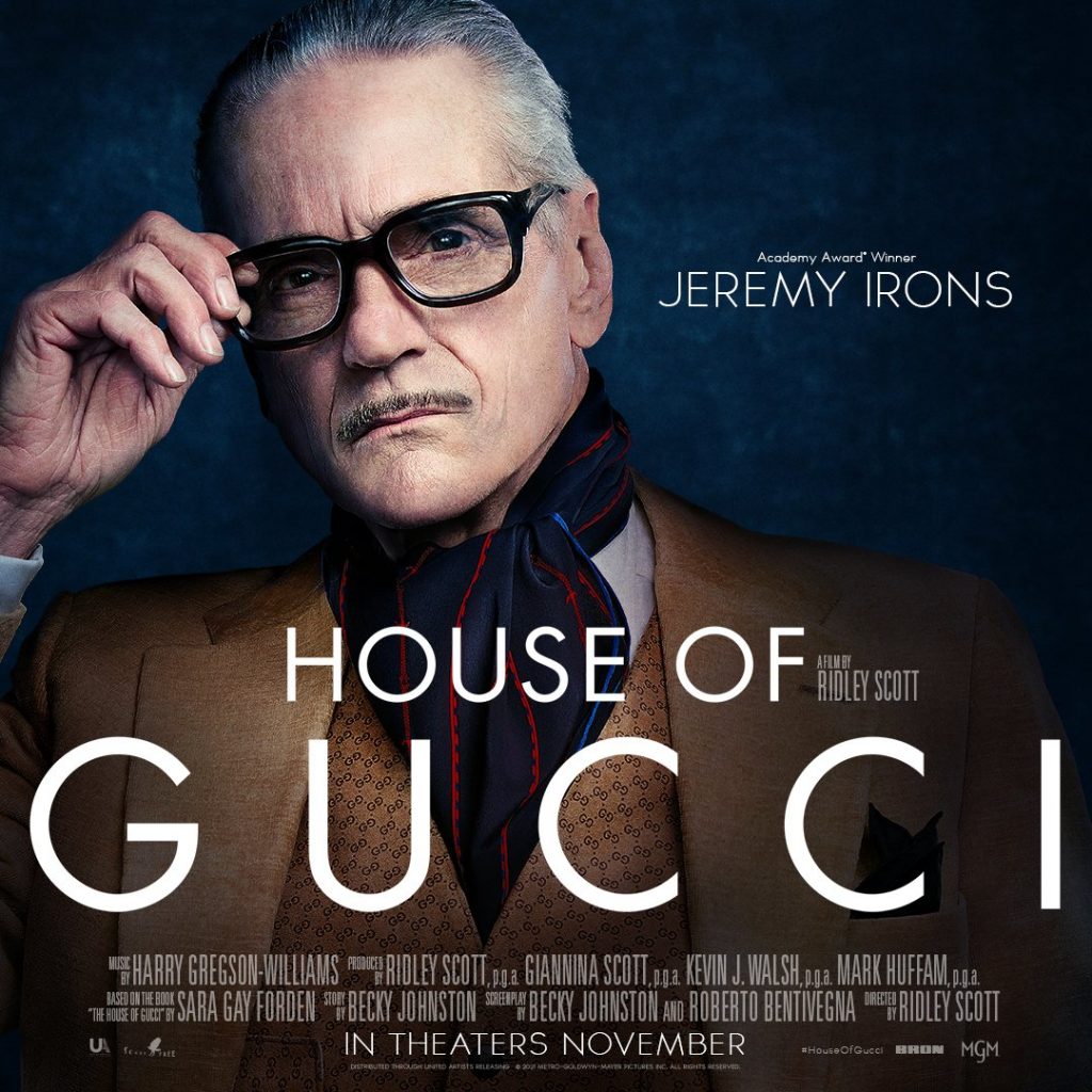 Jeremy Irons House of Gucci poster
