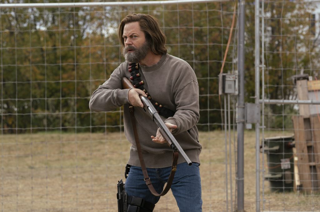 Nick Offerman as Bill in The Last of Us episode 3