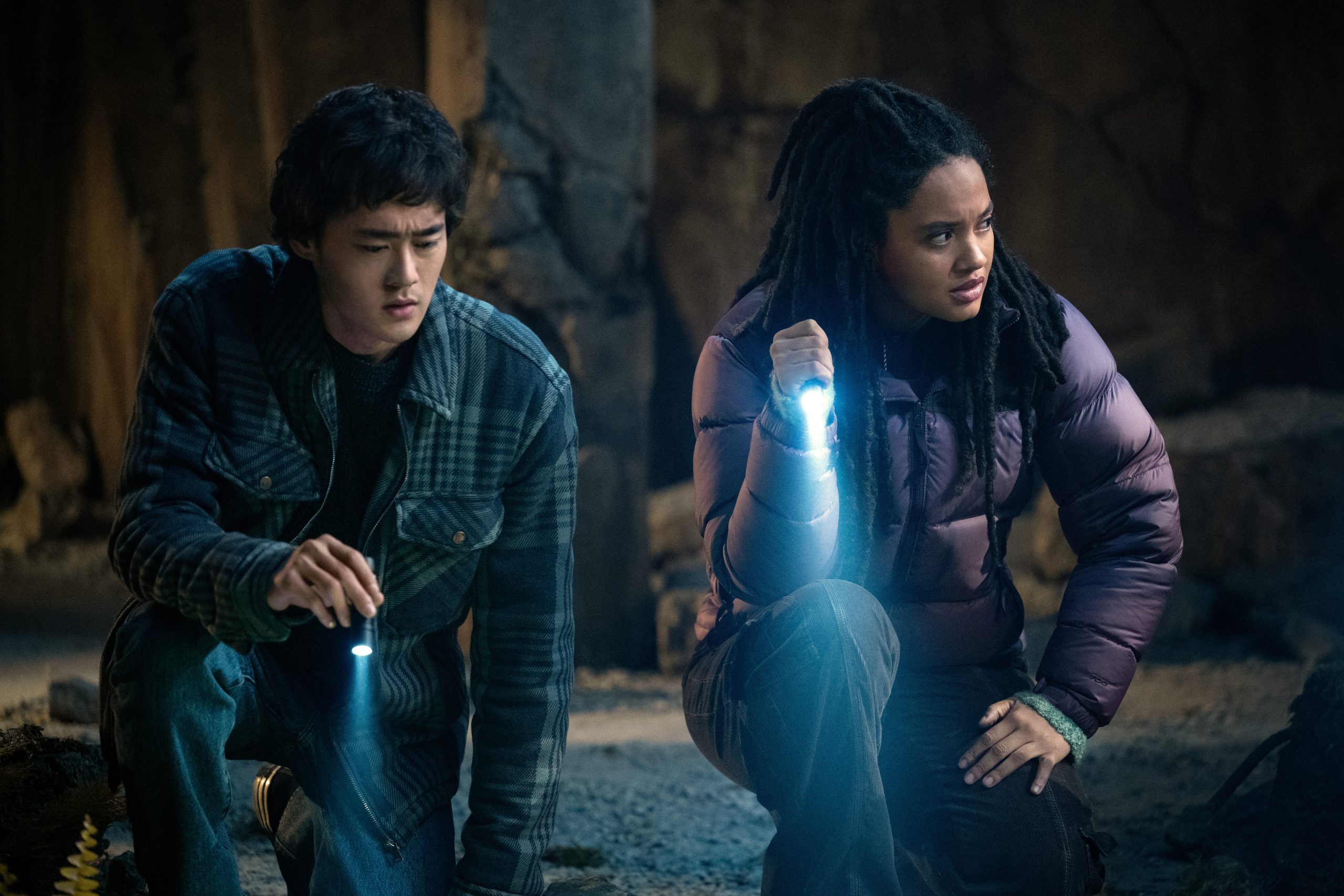 Ren Watabe and Kiersey Clemons in Apple's "Monarch: Legacy of Monsters" series